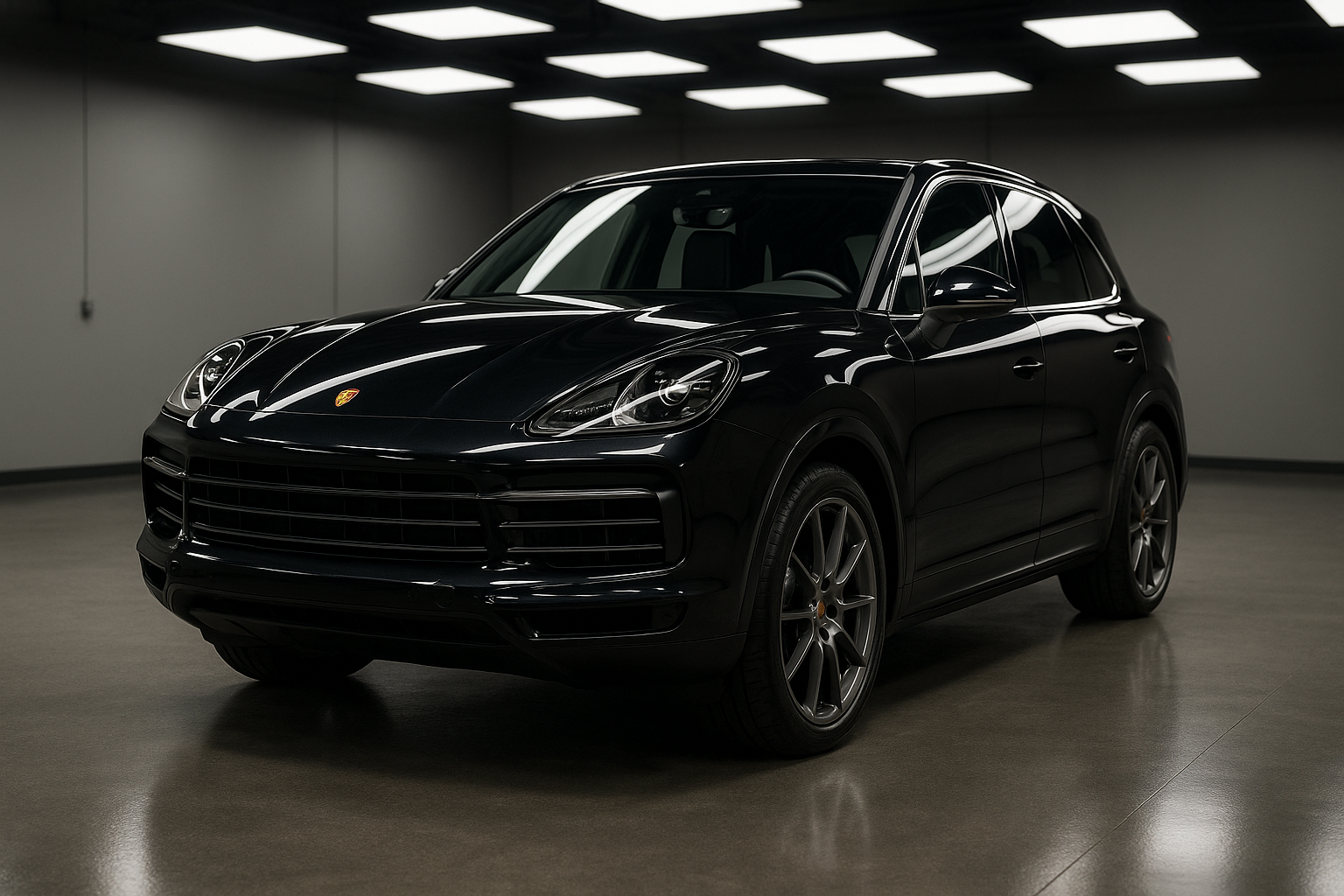 Бронирование стёкол Porsche Cayenne защитной плёнкой
